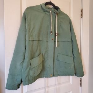 LIFE IN PROGRESS Lightweight Green Jacket sz. Sm